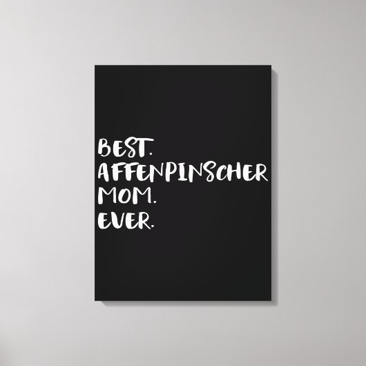 アフェンピナー |お母さん向けのハングブルな家の装飾ギフト キャンバスプリント (正面)