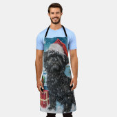 アフェンピンシェアウィンターワンダーランドクリスマスジョイ エプロン (着用した状態)