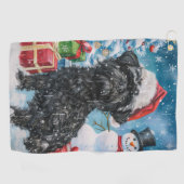 アフェンピンシェアウィンターワンダーランドクリスマスジョイ ゴルフタオル (横)