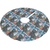 アフェンピンシェアウィンターワンダーランドクリスマスジョイ ブラッシュドポリエステルツリースカート (アングル)