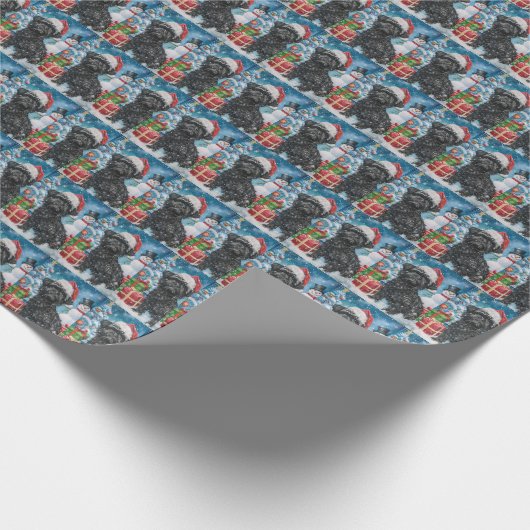 アフェンピンシェアウィンターワンダーランドクリスマスジョイ ラッピングペーパー (角)