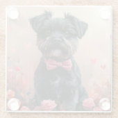 アフェンピンシェバラ付き – バレンタインデー ガラスコースター (裏面)