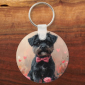 アフェンピンシェバラ付き – バレンタインデー キーホルダー (裏面)