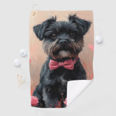 アフェンピンシェバラ付き – バレンタインデー ゴルフタオル (インサイチュ)