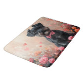 アフェンピンシェバラ付き – バレンタインデー バスマット (アングル)