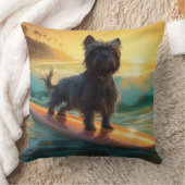 アフェンピンシェビーチ絵画サーフィン クッション (ブランケット)