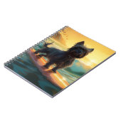 アフェンピンシェビーチ絵画サーフィン ノートブック (左側)