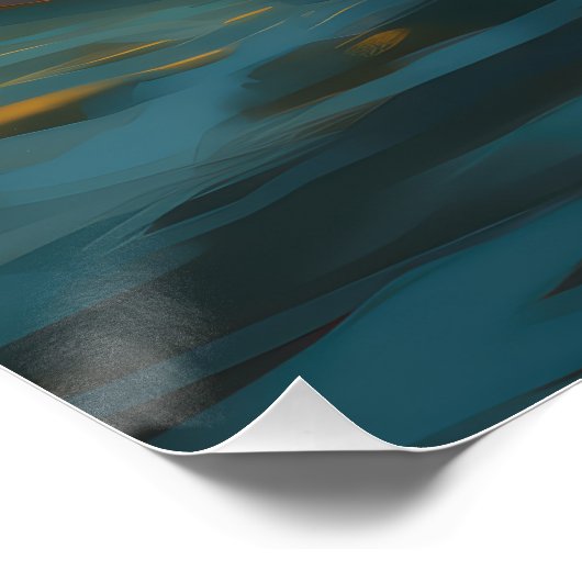 アフェンピンシェビーチ絵画サーフィン ポスター (コーナー)