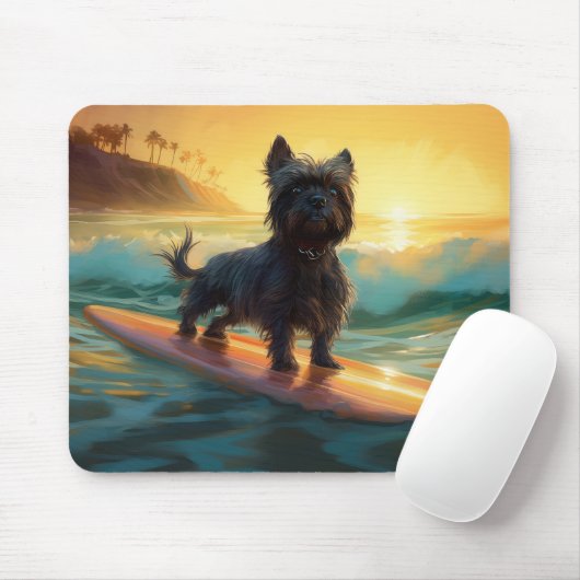 アフェンピンシェビーチ絵画サーフィン マウスパッド (マウス)