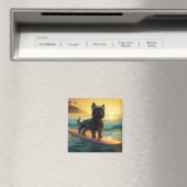 アフェンピンシェビーチ絵画サーフィン マグネット (インサイチュ (食洗機))