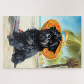 アフェンピンシェビーチ、愛犬家のための夏の贈り物 ジグソーパズル (横)