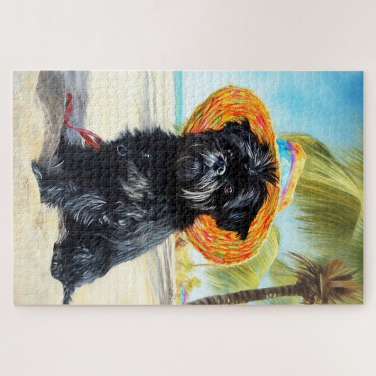 アフェンピンシェビーチ、愛犬家のための夏の贈り物 ジグソーパズル (横)