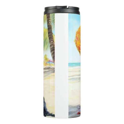 アフェンピンシェビーチ、愛犬家のための夏の贈り物 タンブラー (裏面)