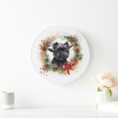 アフェンピンシェルクリスマスリースフェスティバルカップ ラージ壁時計 (ホーム)