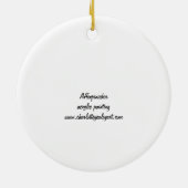 アフェンピンシェルドッグアートオーナメント セラミックオーナメント (裏面)