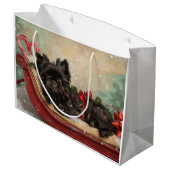 アフェンピンシェルドッグクリスマスフェスティバル ラージペーパーバッグ (裏面アングル)