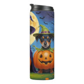 アフェンピンシェルドッグスパンプキンハロウィンおもしろい タンブラー (回転右)