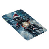 アフェンピンシェルドッグライディングオートバイクリスマス マグネット (右側)