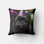 アフェンピンシェルドッグ誕生日バルーン クッション (裏面)