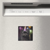 アフェンピンシェルドッグ誕生日バルーン マグネット (インサイチュ (食洗機))