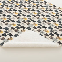 アフェンピンシェルドッグ顔コラージュパターン