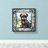 アフェンピンシェルドッグ キャンバスプリント (インサイチュ (ウッドフロア))