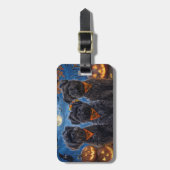 アフェンピンシェルハロウィン不気味ン ラゲッジタグ (正面縦)