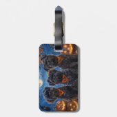 アフェンピンシェルハロウィン不気味ン ラゲッジタグ (裏面縦)