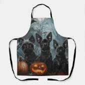 アフェンピンシェルハロウィーンナイトドギーディライト エプロン (正面)
