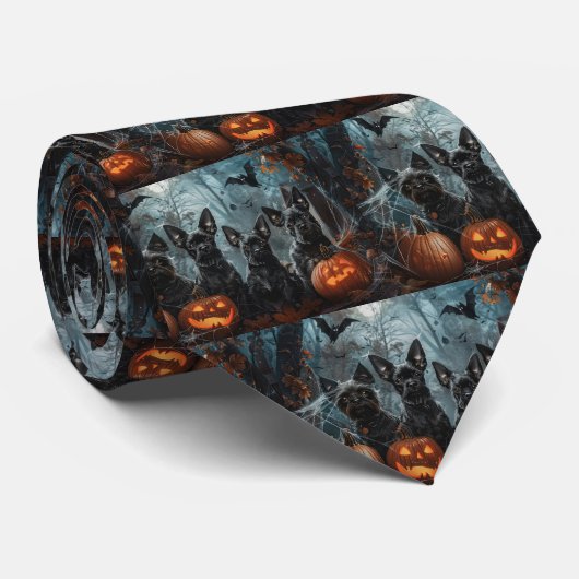アフェンピンシェルハロウィーンナイトドギーディライト ネクタイ (ロール)