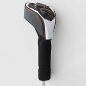 アフェンピンシェルブラックドッグ ゴルフヘッドカバー (アングル)