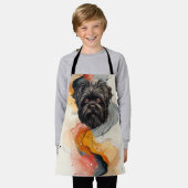 アフェンピンシェルモンキードッグアフェンテリア エプロン (着用した状態)