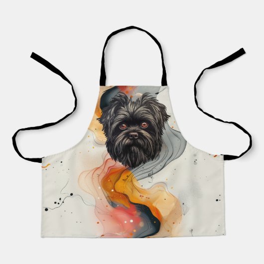アフェンピンシェルモンキードッグアフェンテリア エプロン (正面)
