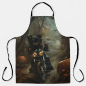 アフェンピンシェルライディングオートバイハロウィンホラー エプロン (正面)