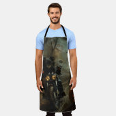 アフェンピンシェルライディングオートバイハロウィンホラー エプロン (着用した状態)