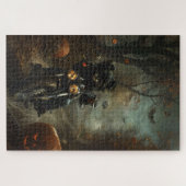 アフェンピンシェルライディングオートバイハロウィンホラー ジグソーパズル (横)