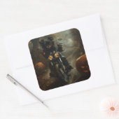 アフェンピンシェルライディングオートバイハロウィンホラー スクエアシール (封筒)