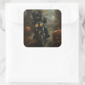 アフェンピンシェルライディングオートバイハロウィンホラー スクエアシール (バッグ)