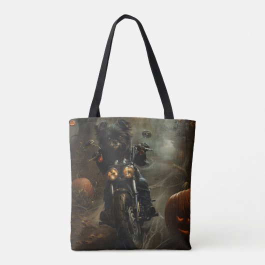 アフェンピンシェルライディングオートバイハロウィンホラー トートバッグ (裏面)