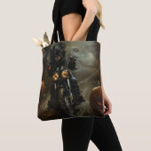 アフェンピンシェルライディングオートバイハロウィンホラー トートバッグ (クローズアップ)