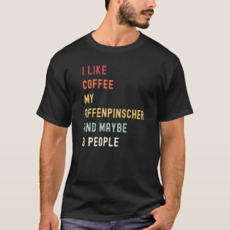 アフェンピンシェレトロドッグアンドコーヒー Tシャツ