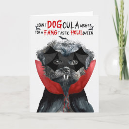 アフェンピンシェ犬おもしろい数DOGculaハロウィーン シーズンカード