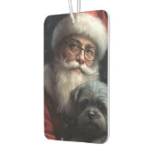 アフェンピンシャーとサンタクロースフェスティバルクリスマス カーエアーフレッシュナー (左)