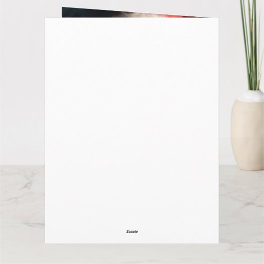 アフェンピンシャーとサンタクロースフェスティバルクリスマス カード (裏面)