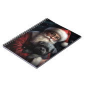 アフェンピンシャーとサンタクロースフェスティバルクリスマス ノートブック (左側)