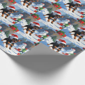 アフェンピンシャーのクリスマス　雪の祭典 ラッピングペーパー (角)