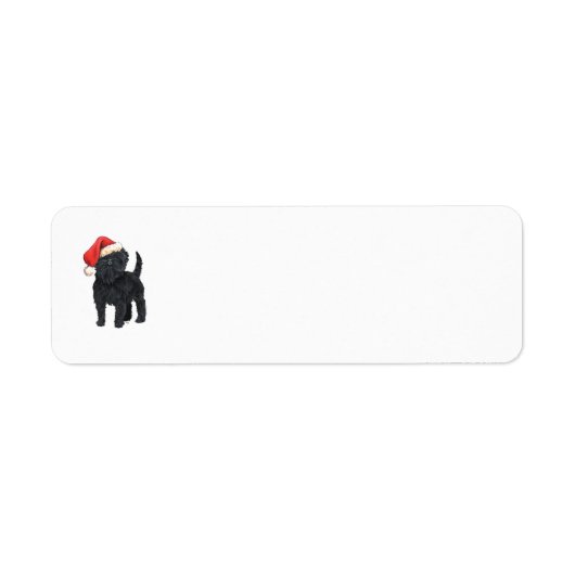 アフェンピンシャークリスマス差出人ラベル ラベル (正面)
