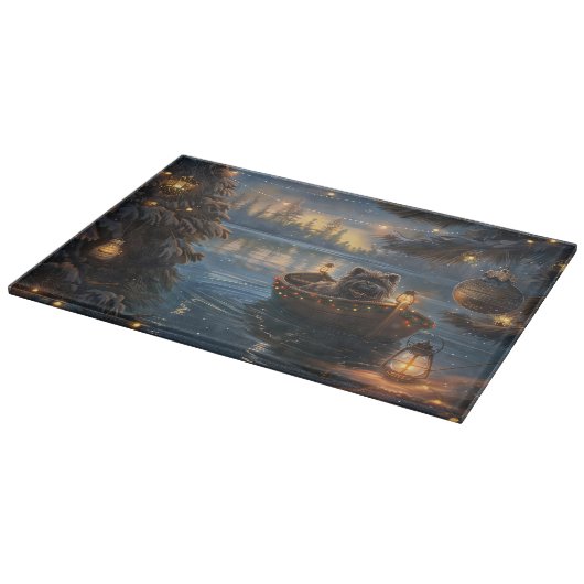 アフェンピンシャーフェスティバルクリスマスボヤージュ カッティングボード (角)