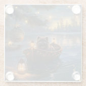 アフェンピンシャーフェスティバルクリスマスボヤージュ ガラスコースター (裏面)