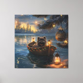 アフェンピンシャーフェスティバルクリスマスボヤージュ キャンバスプリント (正面)